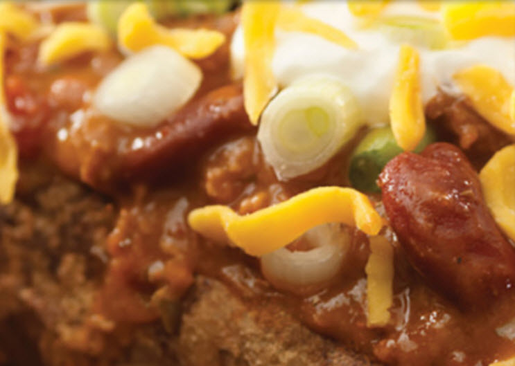 Chili on a Baked Potato